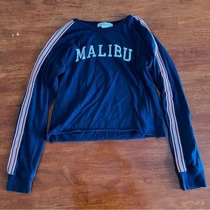 ‘Youth in Revolt’ navy ‘Malibu’ top.